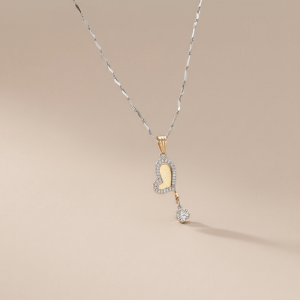 DeerJewellery_earring_#4_18k紅金靈動愛心鑽石吊墜