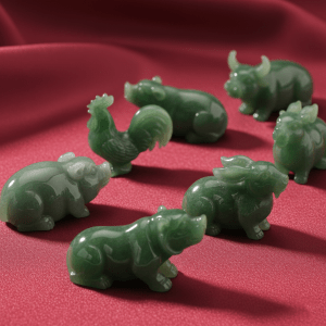 生肖玉墜 - 天然 A 玉